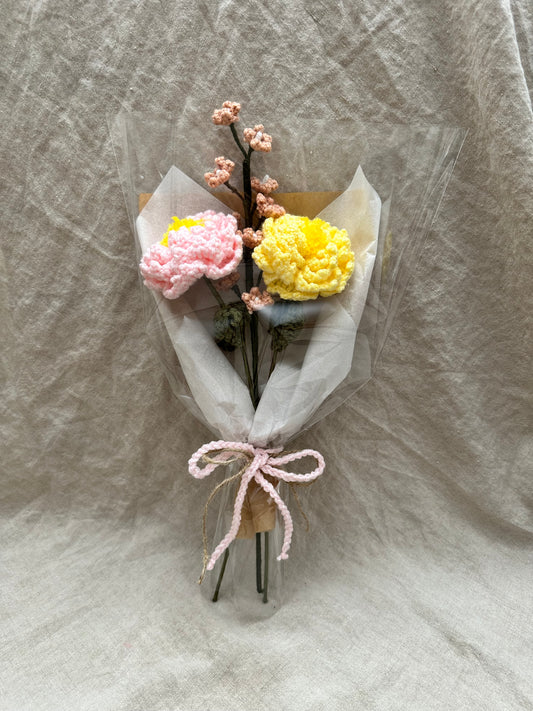 Pink and Yellow Peony Bouquet